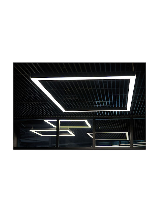 Toolight Ceiling Mount Light Black with Integrated LED