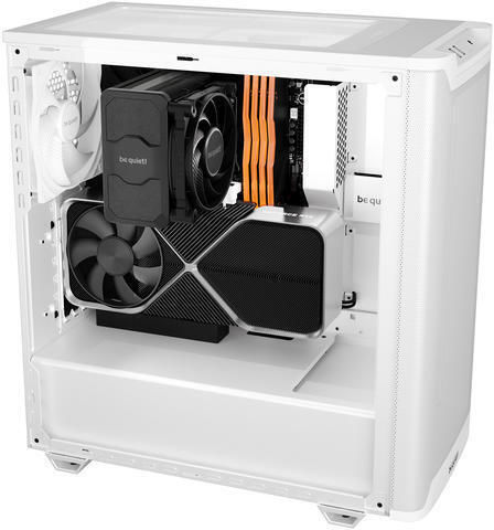 Be Quiet Pure Base 501 Gaming Midi-Turm Computergehäuse mit Seitenfenster Airflow Fenster Weiß