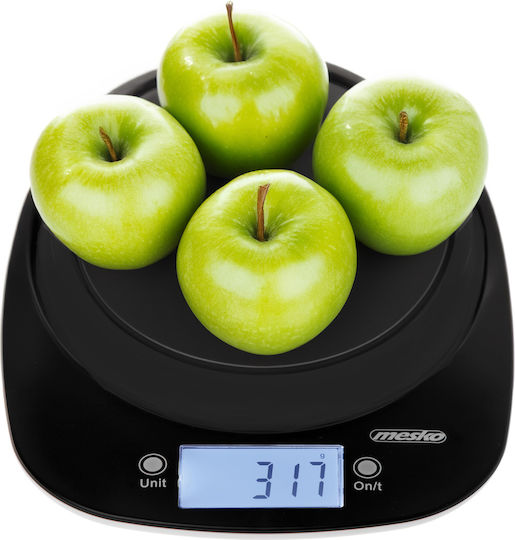 Adler Ψηφιακή Ζυγαριά Κουζίνας με Κάδο έως 5kg Μαύρη