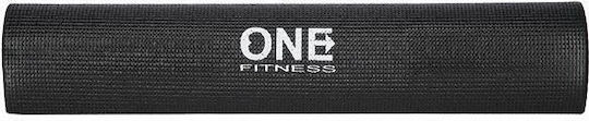 One Fitness Στρώμα Γυμναστικής Yoga Μαύρο (183x61x0.6cm)