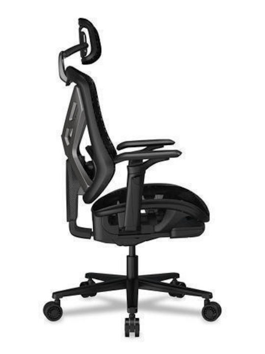 Cougar SPEEDER Καρέκλα Gaming με Ρυθμιζόμενα Μπράτσα και Υποπόδιο Μαύρη