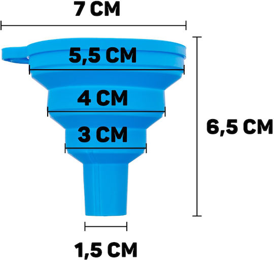 Universal Collapsible Silicone Funnel 70 Mm Geko G02157