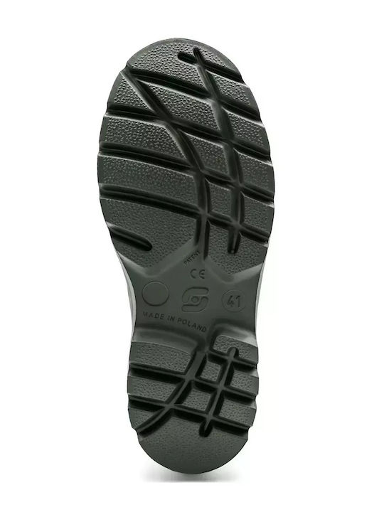 Camminare Explorer Arbeitssicherheitsstiefel Knie mit Fell Khaki