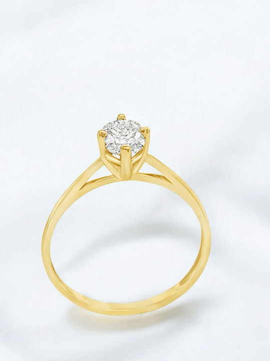 Xryseio Единичен камък от Злато 14K