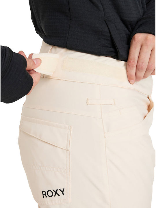 Roxy Backyard ERJTP03238-TDQ0 Women's Trousers for Ski & Snowboard Beige
