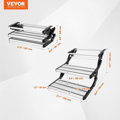 Wohnmobilstufen Vevor 2 Stufen 440 lbs