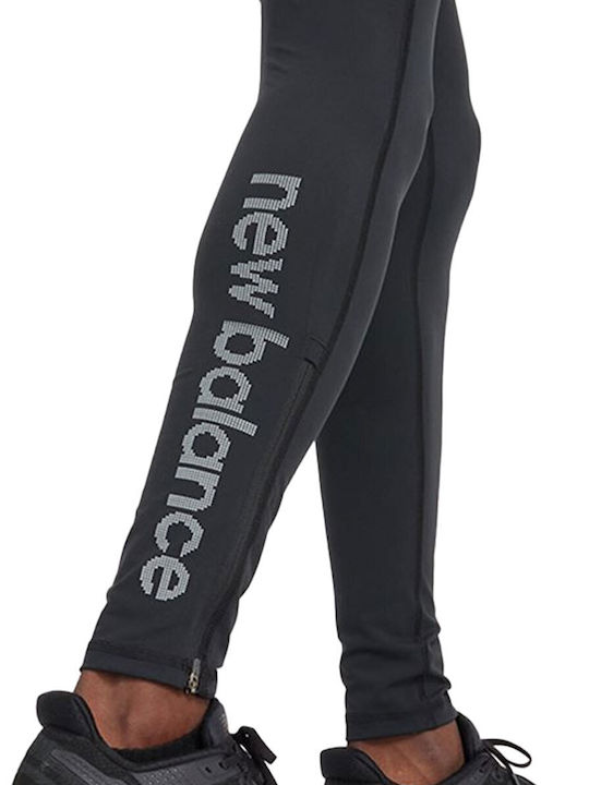 New Balance Herren Sportleggings Lang Schwarz