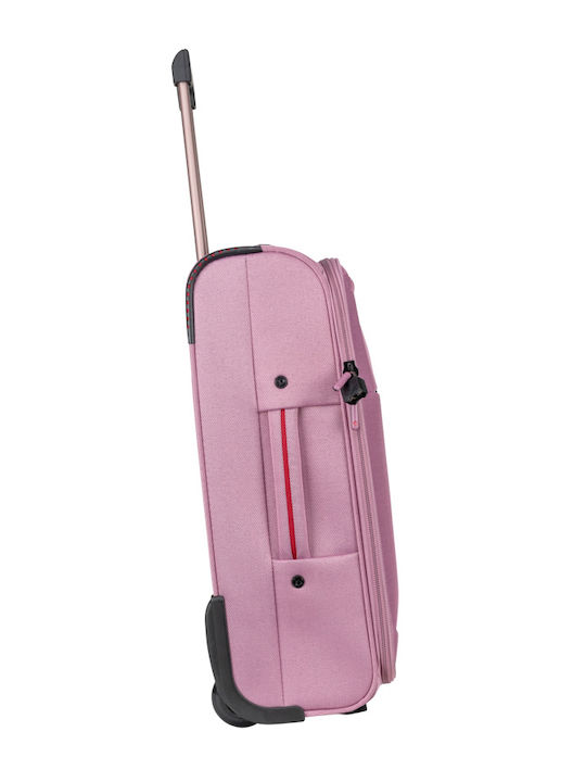 Diplomat Small The Athens Collection Cabin Fabric Pink Suitcase With 2 Wheels Height 55cm