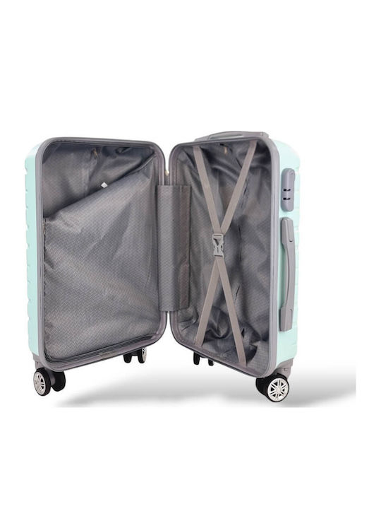 Playbags Βαλίτσα Ταξιδίου Καμπίνας Σκληρή Μέντα με 4 Ρόδες Ύψους 52εκ.