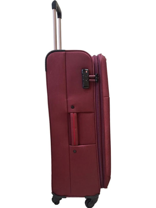 Diplomat Athens Collection 6040 Valiză de Călătorie Mare Bordeaux cu 4 roți Înălțime 78cm ZC604