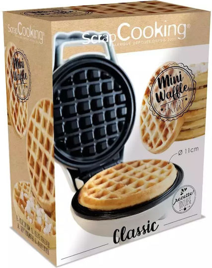 Scrap Cooking Mini Βαφλιέρα για Στρογγυλές Βάφλες 500W