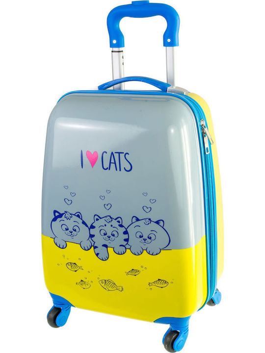 A2s Children's Trolley Suitcase I Love Cats 45x30x20cm