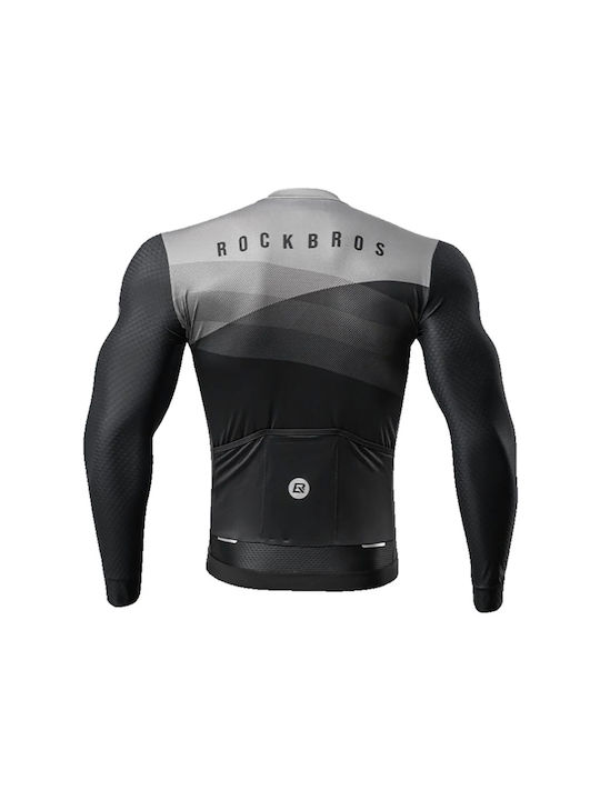 Rockbros Männer Lange Ärmel Fahrradtrikot Schwarz
