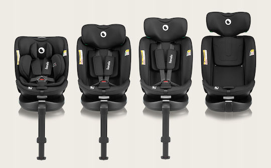 Lionelo Navy Scaun Auto pentru Copii i-Size cu Isofix Black Red