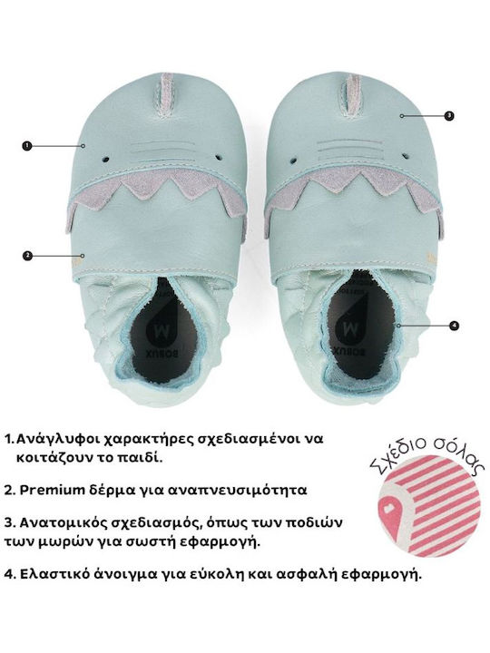 Bobux Baby Sneakers Turquoise Soft Sole