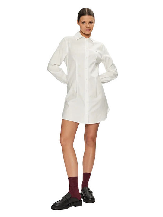 Mini Shirt Dress Ecru