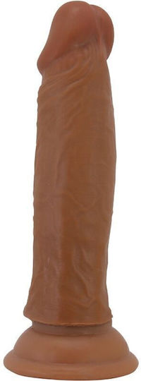 Pretty Love Quentin Brown Ρεαλιστικό Dildo με Βεντούζα Καφέ 18cm