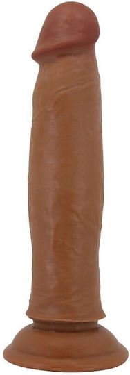 Pretty Love Keon Ρεαλιστικό Dildo με Βεντούζα Καφέ 21cm