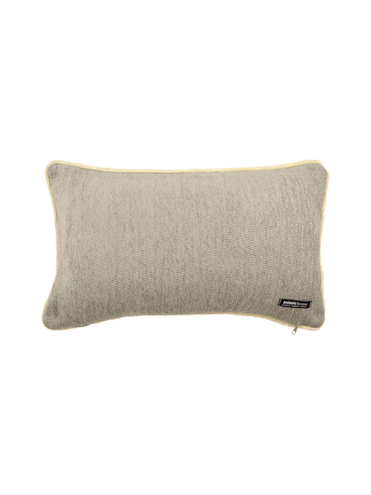 Aslanis Home Decorative Pillow Case Ossa Ekru 45x45cm.