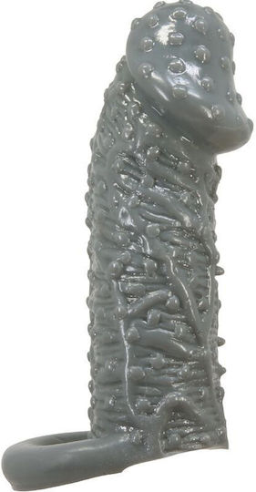 Pretty Love Penis Sleeve Προέκταση Πέους Γκρι 13cm