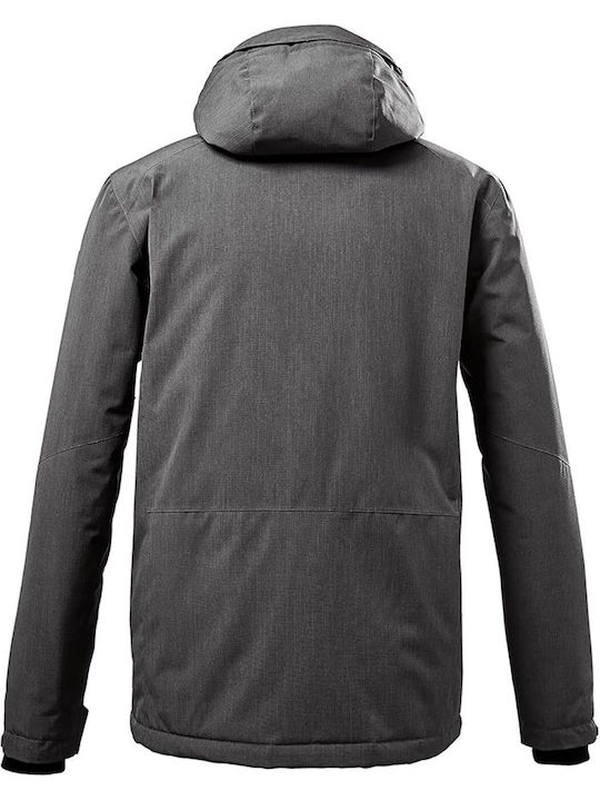 Killtec 37589-211 Ανδρικό Μπουφάν για Σκι & Snowboard Γκρι