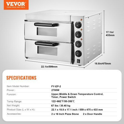 Vevor Electric Pizza Oven