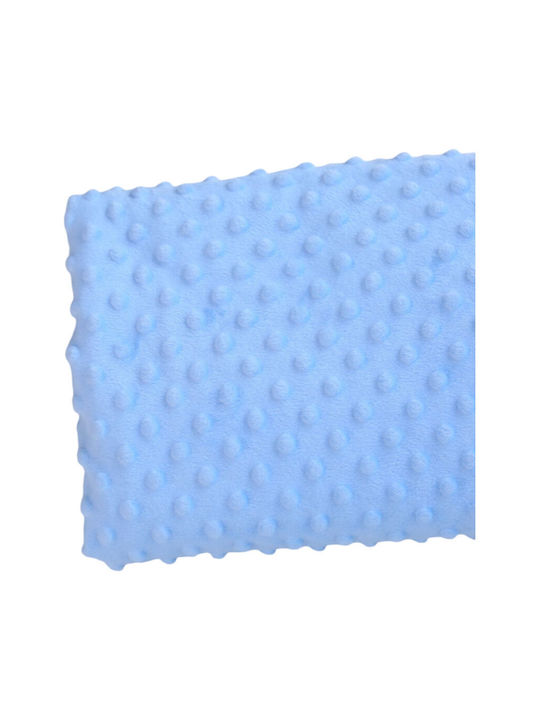 Queen Mother Blanket Cot Velvet Light Blue 110x150cm
