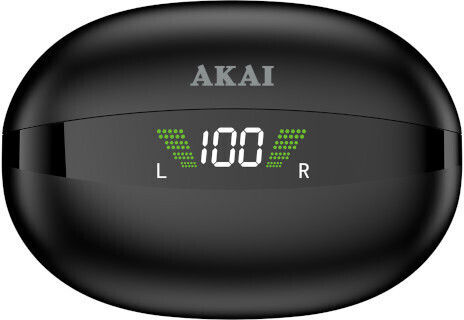 Akai Proffesional BTE-J350 In-ear Bluetooth Handsfree Ακουστικά με Θήκη Φόρτισης Μαύρα