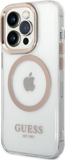 Guess Back Cover Plastic Gold (iPhone 15 Pro Max)