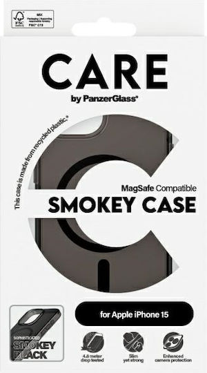 CARE by PanzerGlass Flagship Back Cover Plastic Black (iPhone 15)