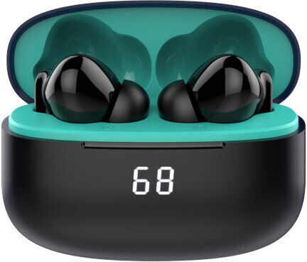 Akai Proffesional BTE-J450AENC In-ear Bluetooth Handsfree Ακουστικά με Θήκη Φόρτισης Μαύρα