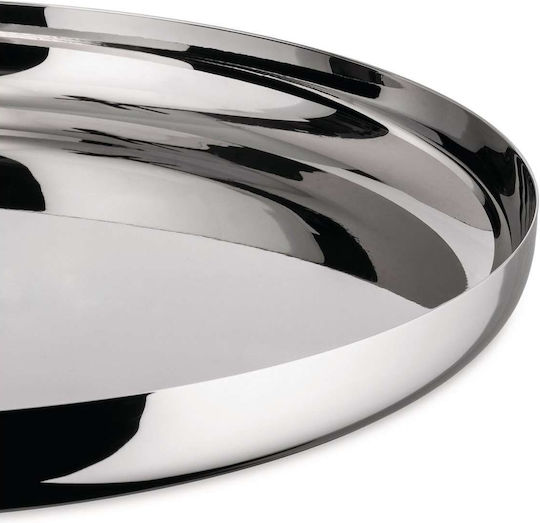 Alessi Неръждаем Кръгъл Поднос за сервиране в Сребрист Цвят 35см 1бр