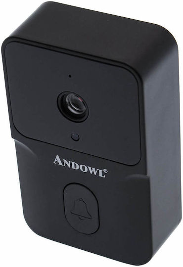 Andowl Wireless Wi-Fi Door Bell Black