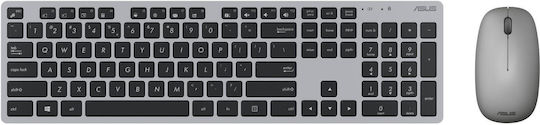 Asus W5000 Kabellos Tastatur & Maus Set Englisch US Gray