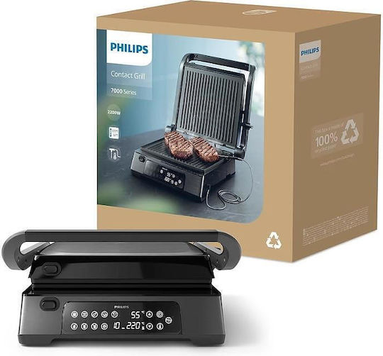 Philips Sandwich Maker Grill with Removable Plates 2200W Black