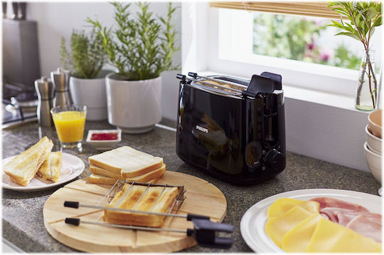 Philips Toaster 2 Slots 650W Black