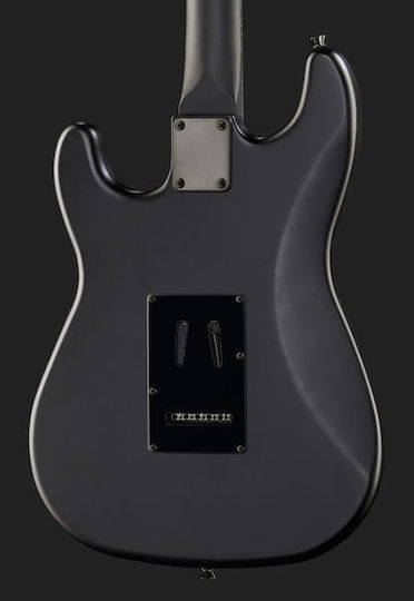 Harley Benton Електрическа Китара за Левичари Stratocaster с HSS Конфигурация на Пикапите Сатенено черно