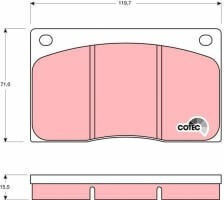 Trw Moto Disc Brake Pad Set