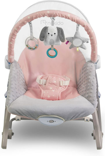 Nukido Electric Relax pentru Bebeluși cu Vibrații Roz pentru Copil până la 9kg
