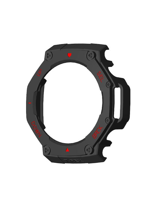 Θήκη Προστασίας Xiaomi Amazfit T-rex 3 Black Red Oem