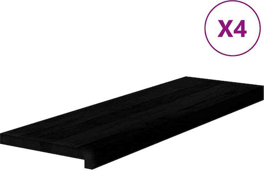 Vidaxl Treppenstufen 4 Stk Dunkelbraun 80x30x2 cm Eichenholz Braun