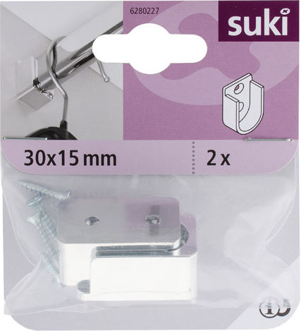 ArteLibre Ράγα Υποστήριξης Πλαστική 30x15mm 04012561 2τμχ