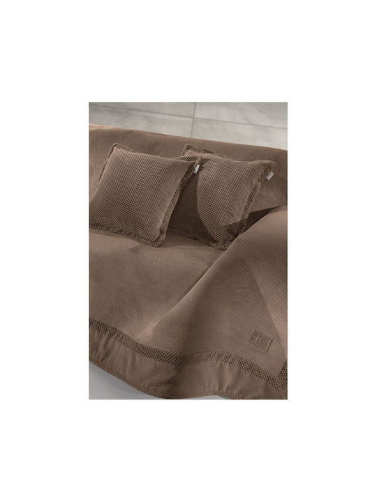 Guy Laroche Rubicon Four-Seater Sofa Throw 170x350cm Latte