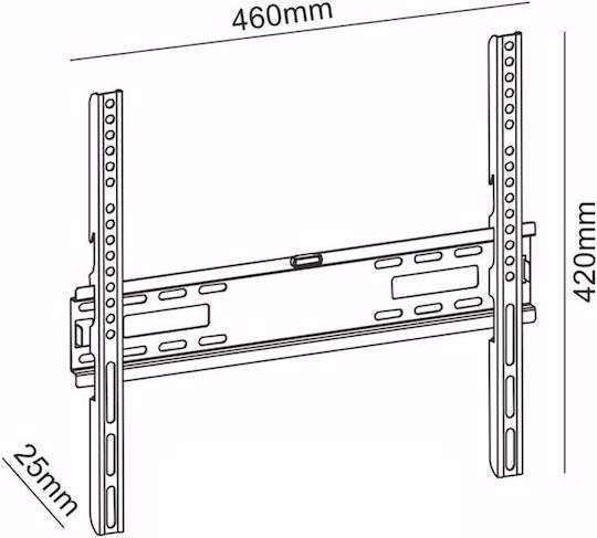Sonora WonderWall 400 Fixed Βάση Τηλεόρασης Τοίχου έως 55" και 25kg