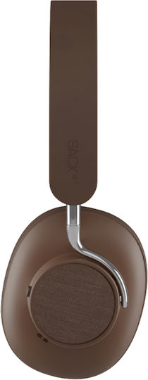 SACKit Touch 310 Ασύρματα / Ενσύρματα Over Ear Ακουστικά με 25 ώρες Λειτουργίας Καφέ