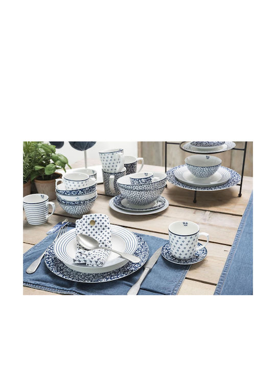 Laura Ashley Candy Stripes Πιάτο Γλυκού από Πορσελάνη Candy Stripe με Διάμετρο 20cm