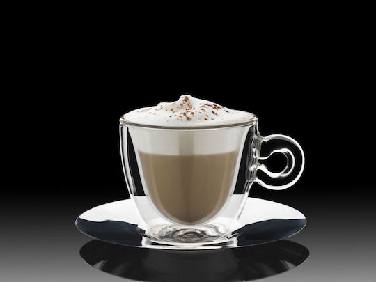Bormioli Rocco Set of Cups Cappuccino Glass Transparent 165ml 2pcs