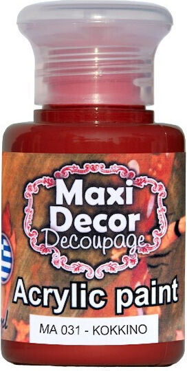 Maxi Decor Acrylic Decoupage 130ml Ma 031 Red