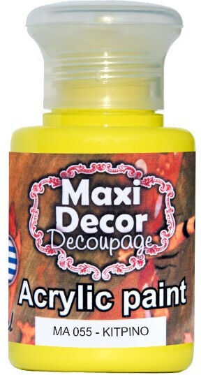 Maxi Decor Ακρυλικό Decoupage 130ml Ma 055 Κίτρινο