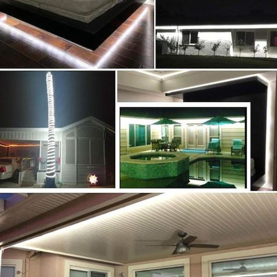Φωτοσωλήνας Rope Led Light 220V Ψυχρό Λευκό 10m